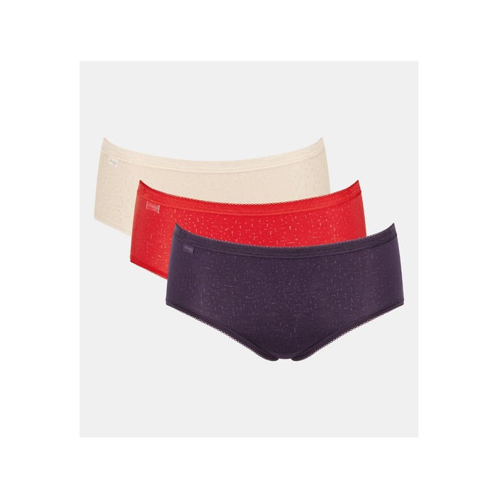 sloggi-Set 3 katoenen midi slips - sloggi