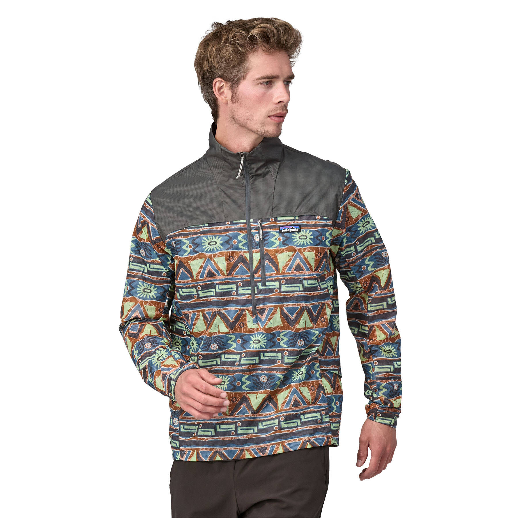Patagonia| Herren Windjacke HOUDINI STASH 1/2-ZIP wasserabweisend