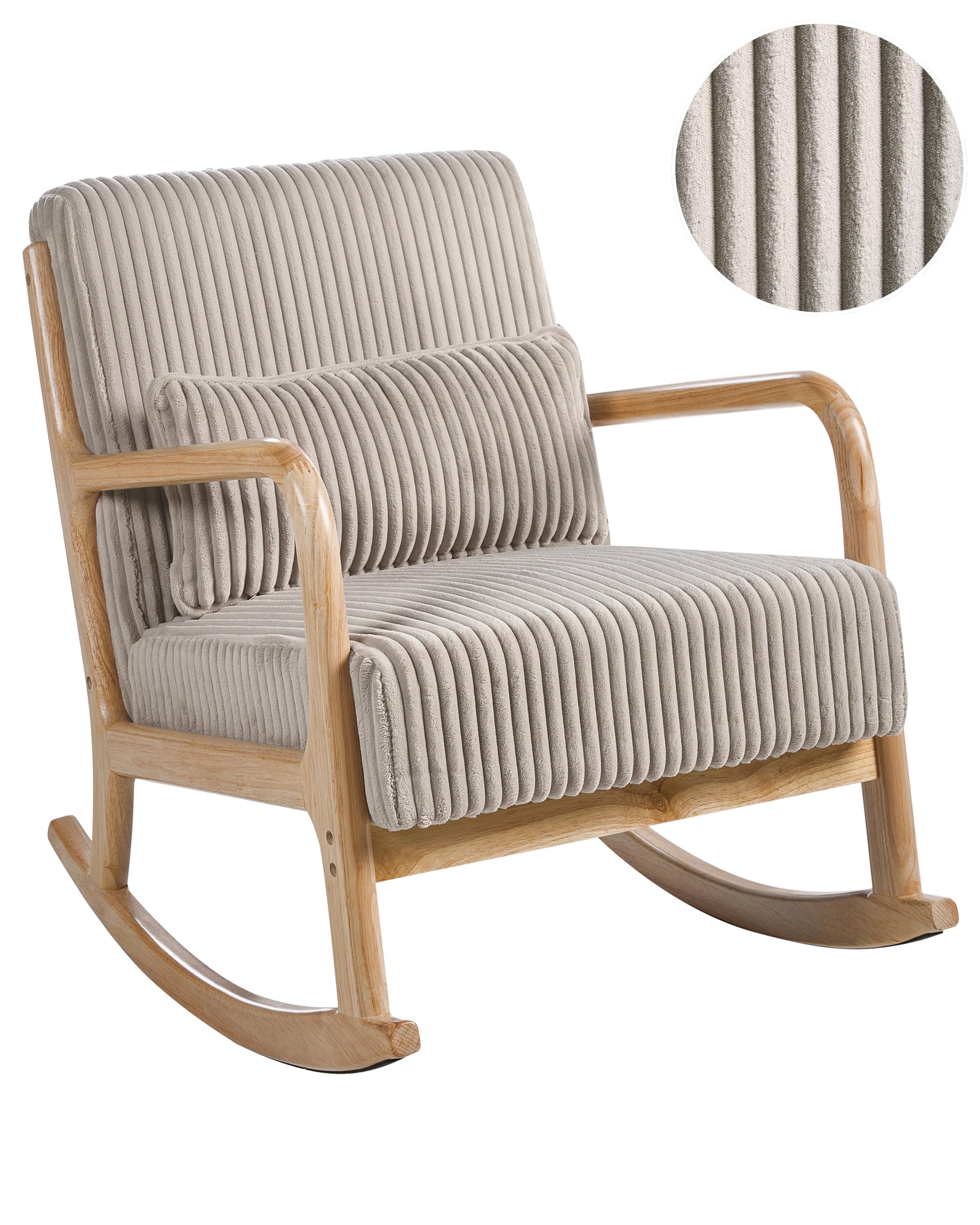 Schommelstoel SORSELE Corduroy Beige