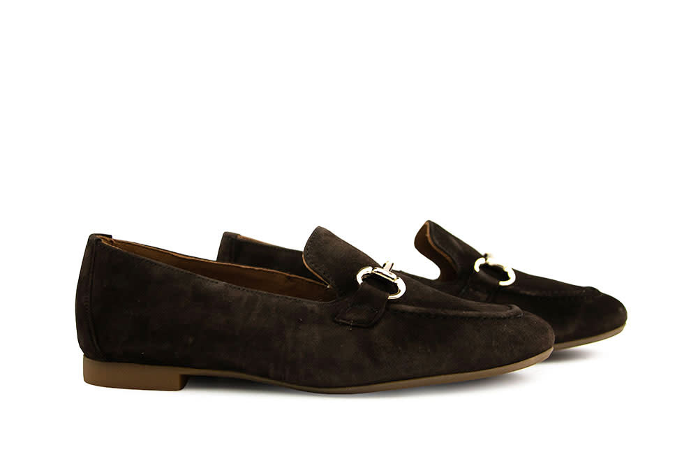 Paul Green Loafer Bit Braun Moro Samtziege