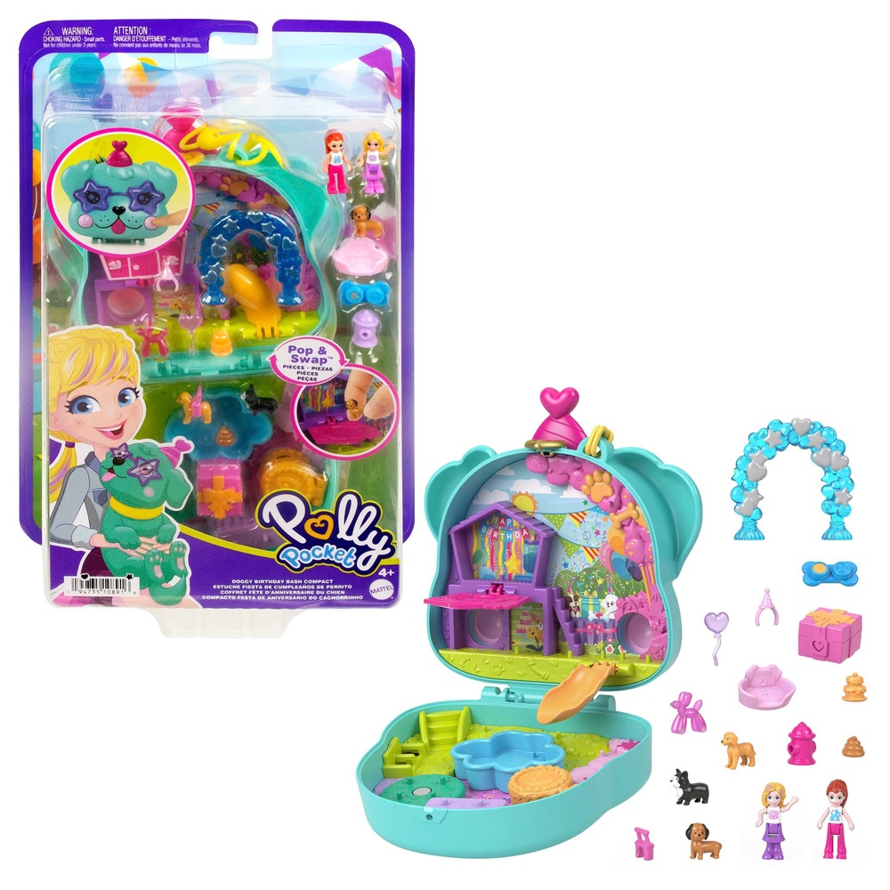 Polly Pocket Hundegeburtstags-Spielset (Kompaktset)