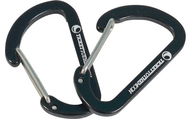 Ticket to the Moon Aluminium Ausrüstungs-Karabiner 8 Stück