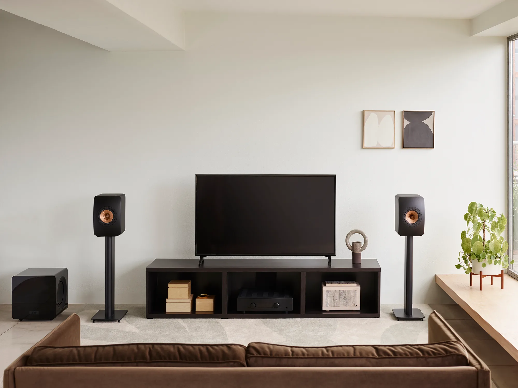 KEF LS50 Meta Noir mat (la paire) Enceintes bibliothèque