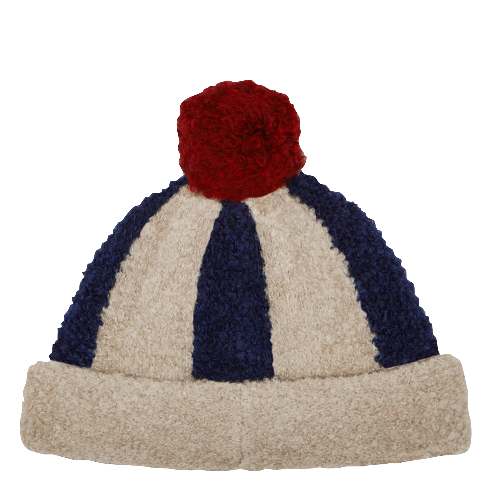 Bonnet à rayures| Bleu