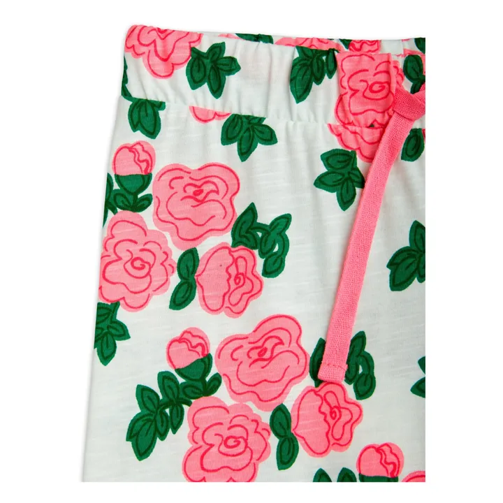 Mini Rodini Pantalon Coton Bio Rose | Blanc
