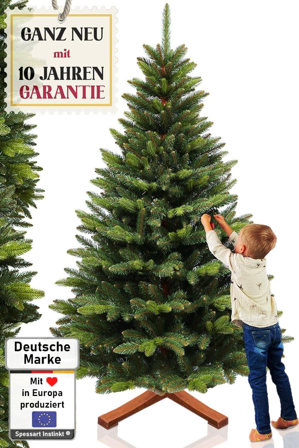 Weihnachtsbaum künstlich 180 cm I Naturgetreue Nachbildung mit Spritzg