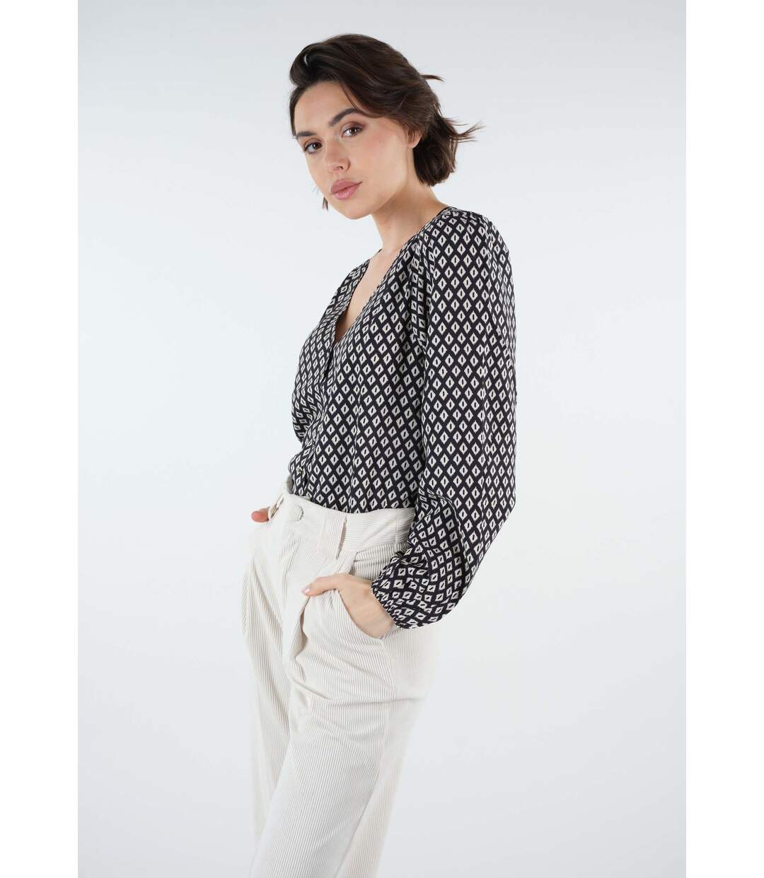 Chemise imprimé géometrique ETANIA