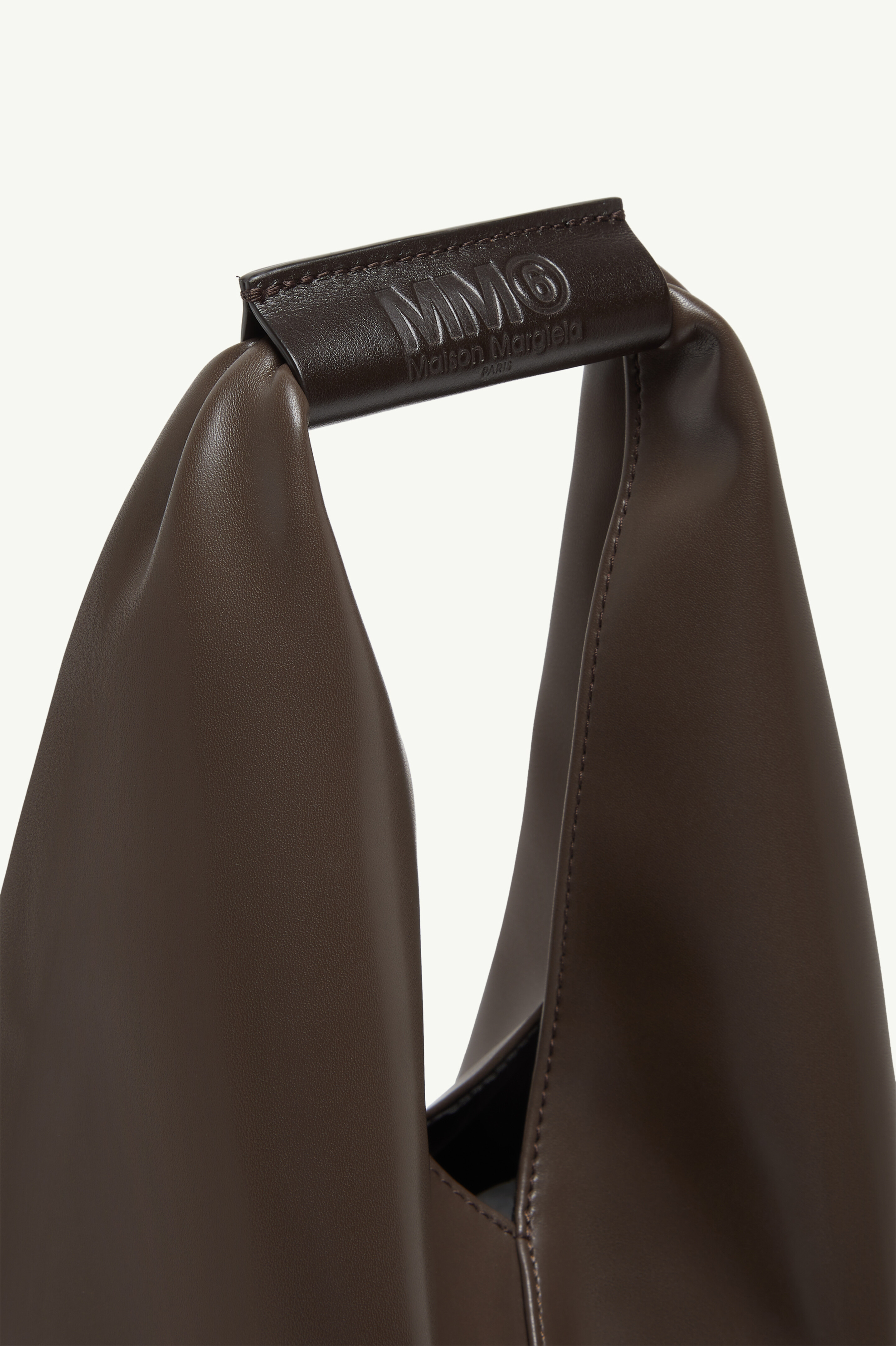 Japanese bag small, Sac simili cuir Brun