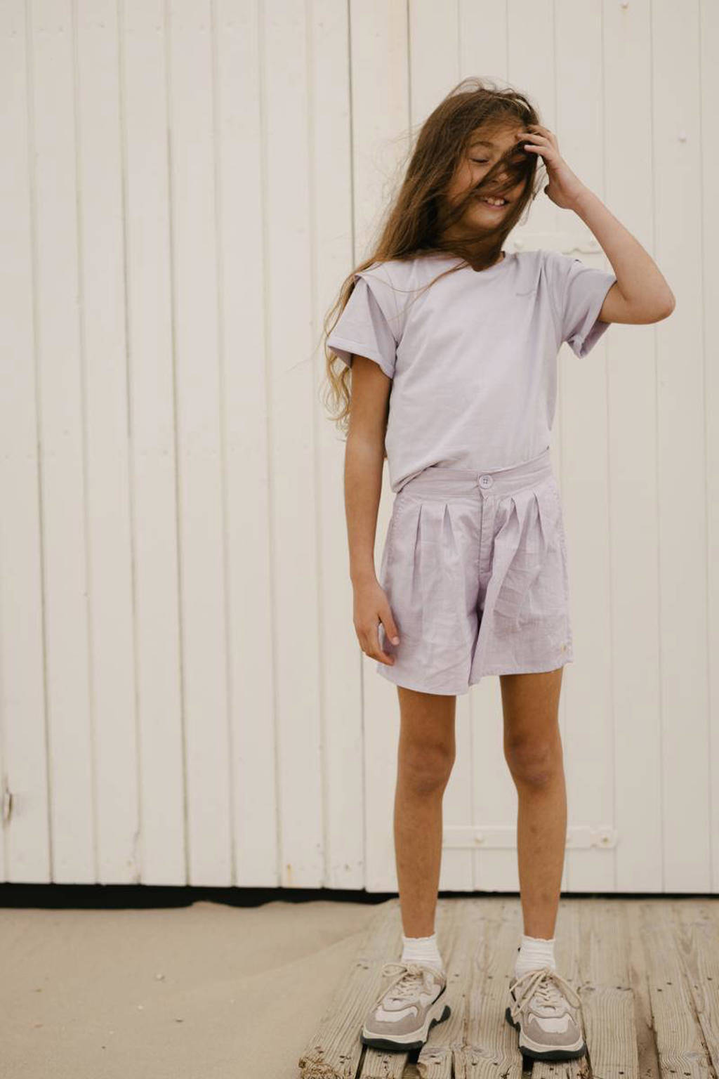 LEVV regular fit casual short KRISTIN violet