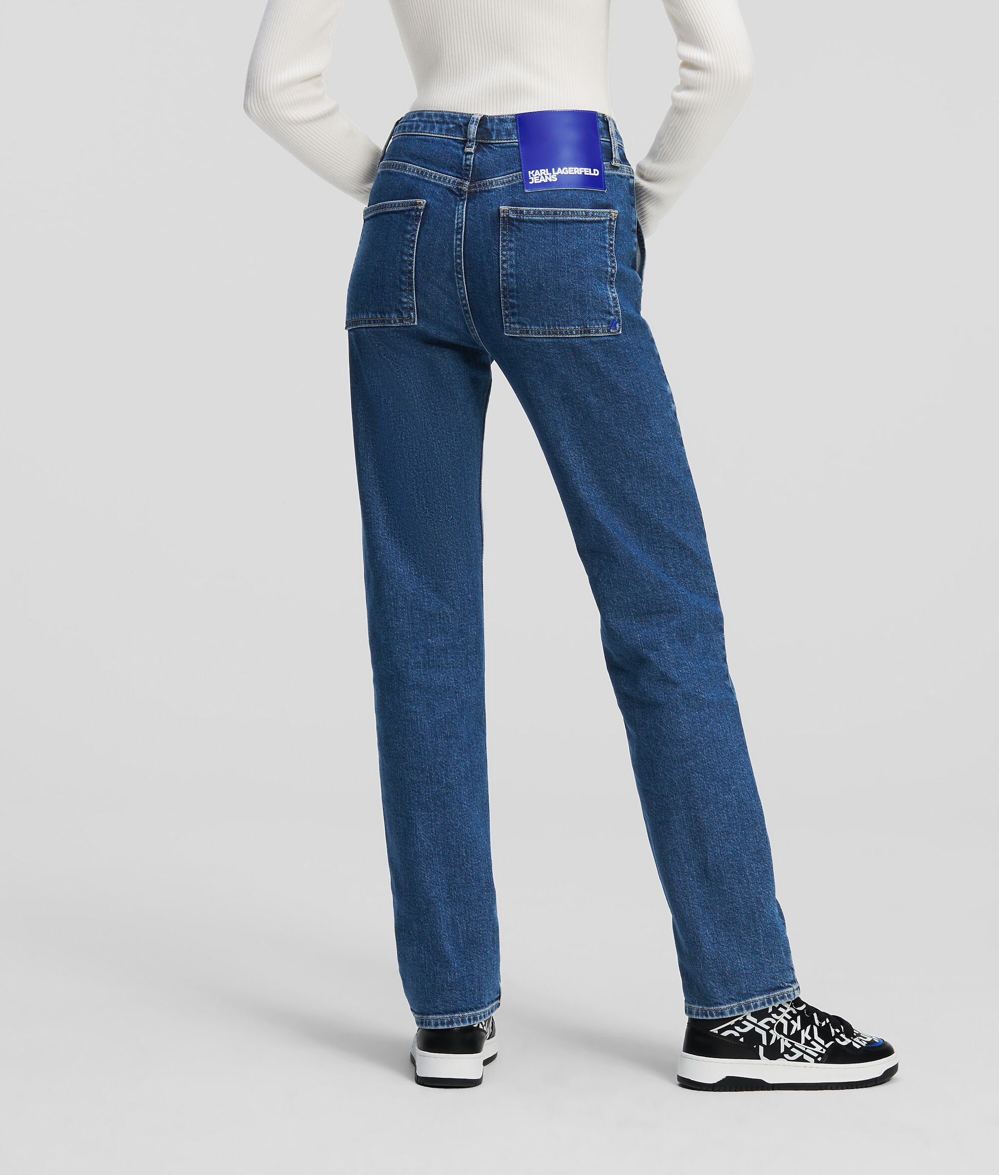 JEAN DROIT FONCTIONNEL TAILLE HAUTE KLJ