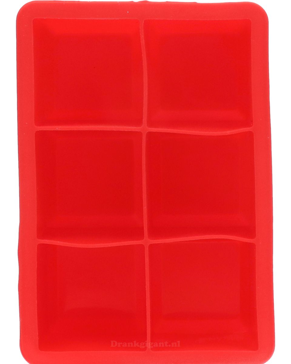 Cosy & Trendy IJsblokhouder Kubus XL Rood 6 ST.