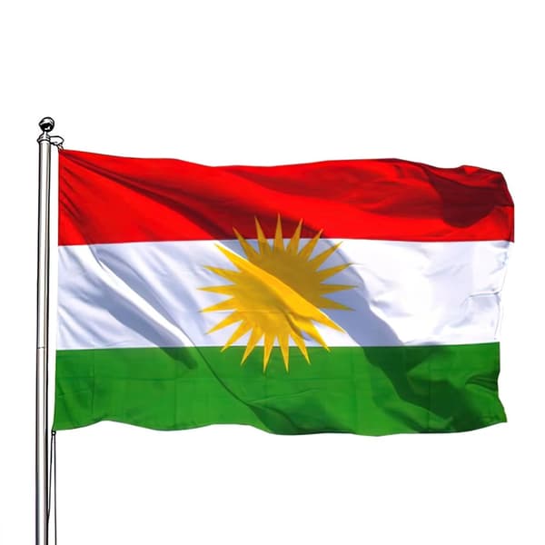 Kurdistan Flagget - 150 x 90 cm