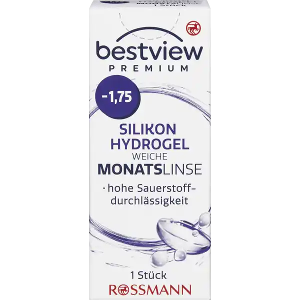 Premium weiche Monatslinse Silikon Hydrogel -1,75