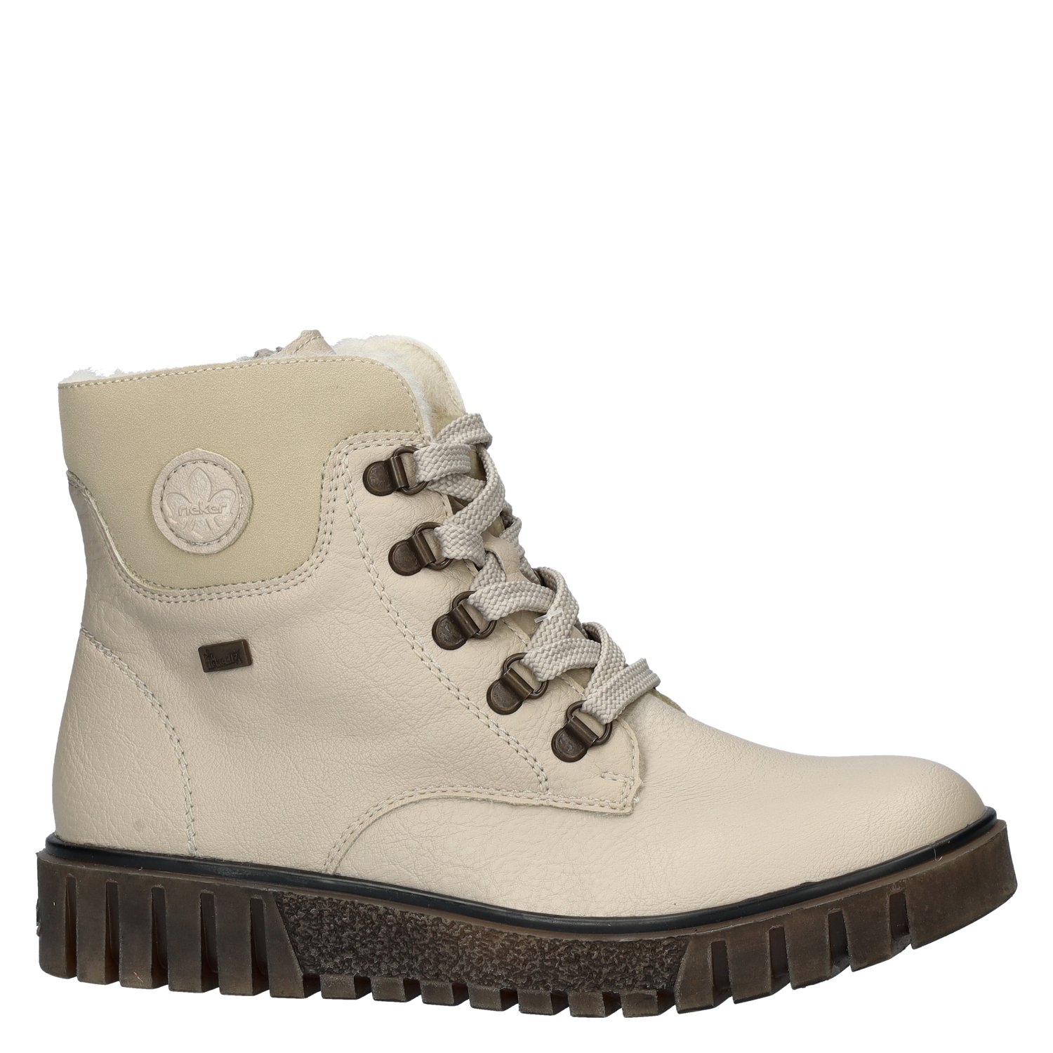 dames  veterboot Rieker Ecru