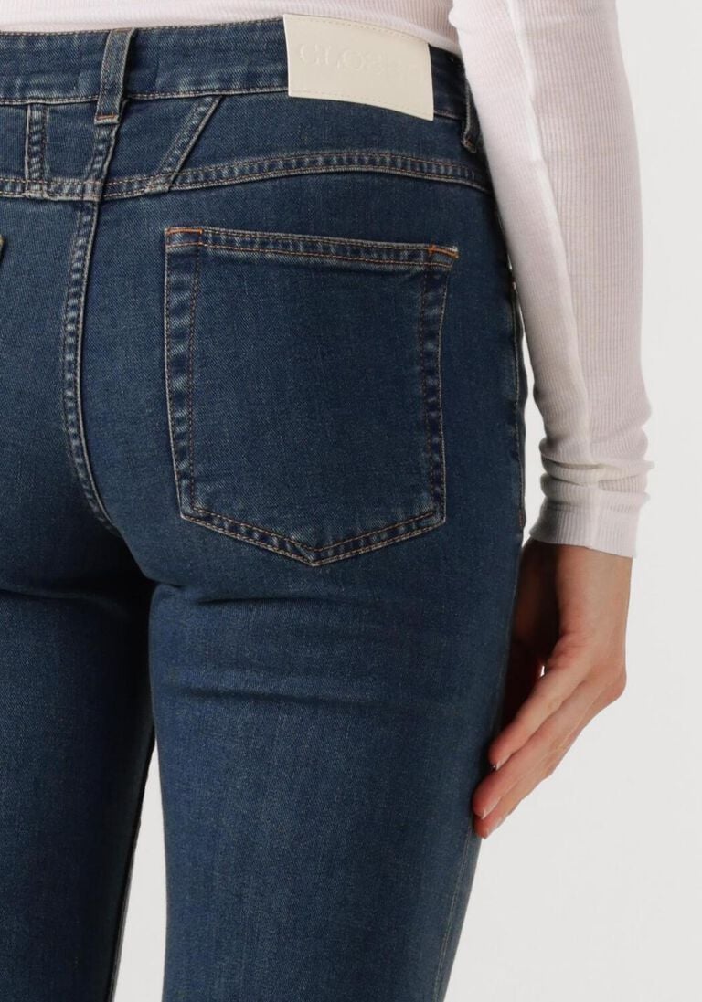 blauwe closed straight leg jeans junna