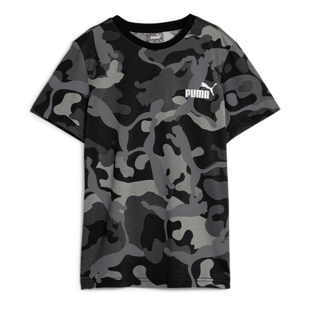 Puma T-shirt Noir/Kaki Garçon Puma Camo