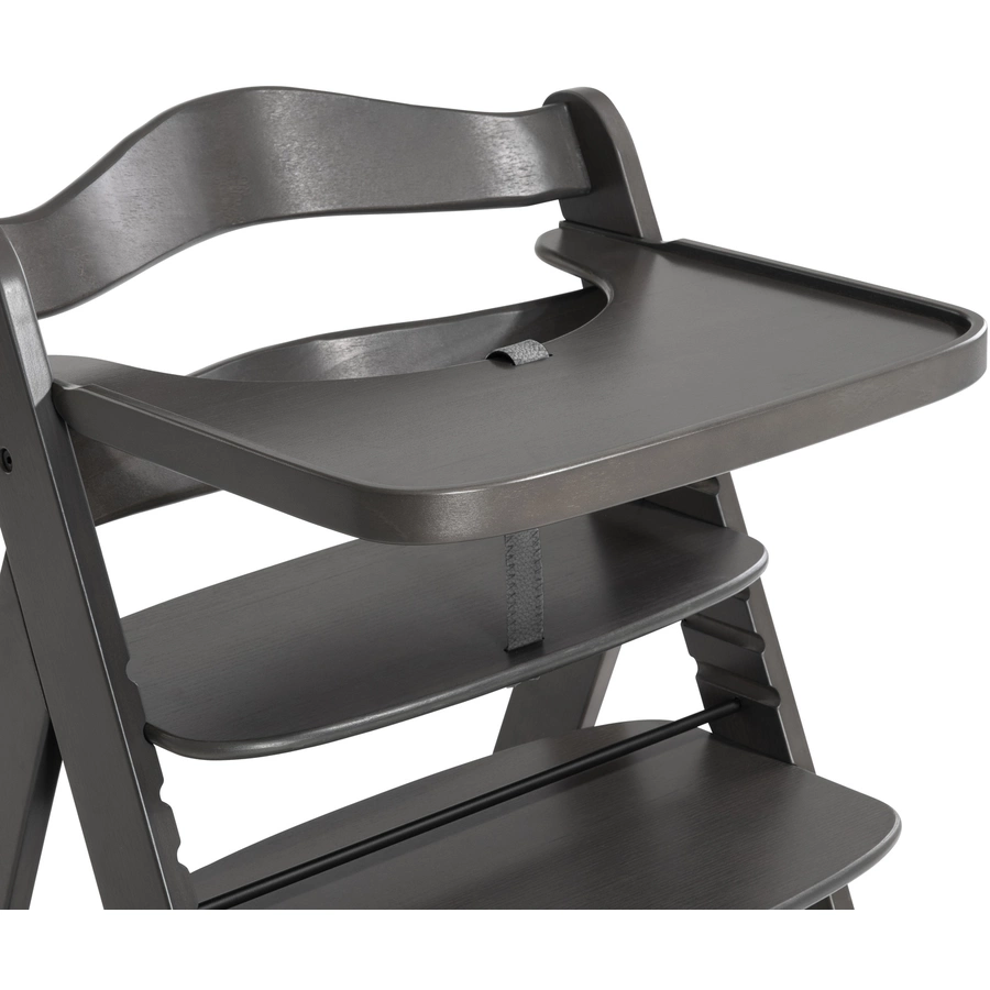 hauck Alpha Wooden Tray Charcoal