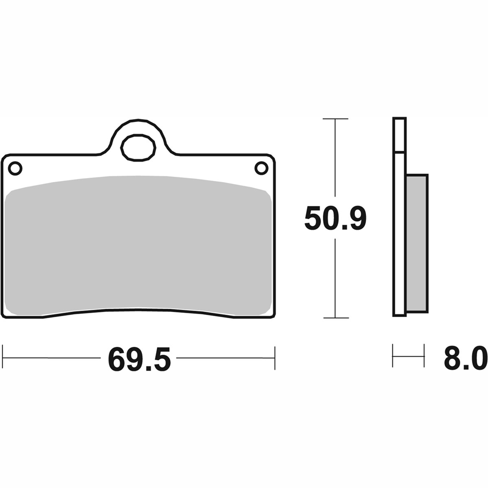 SBS - Plaquettes de frein 566 HF