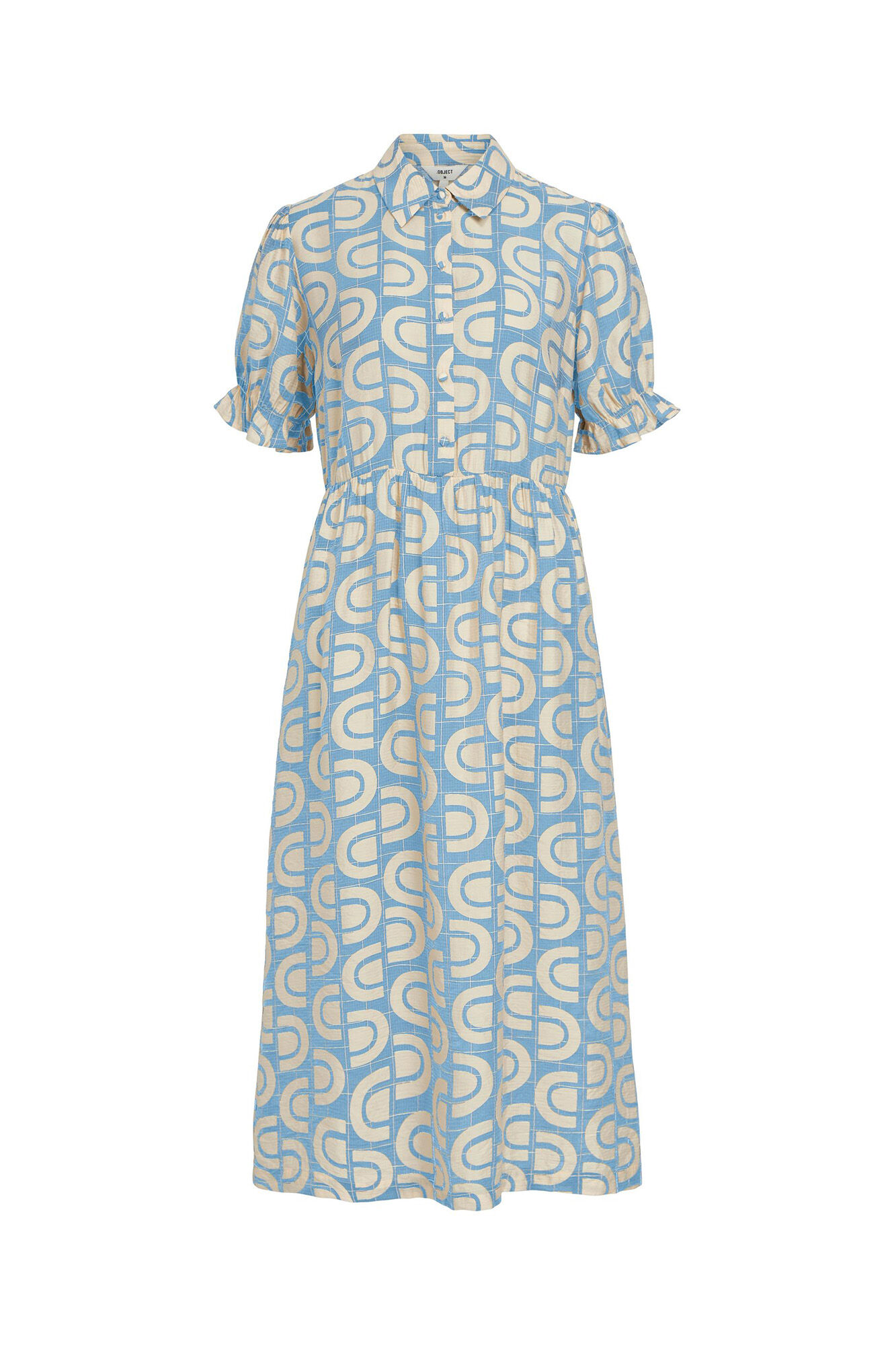 Vestido midi Ecovero - Azul