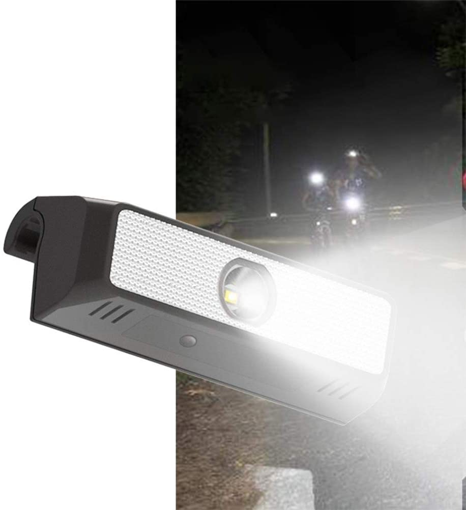 Solar Velo Fahrrad LED Warnlicht Weiss Spritzwasserfest IPX6 - Schwarz