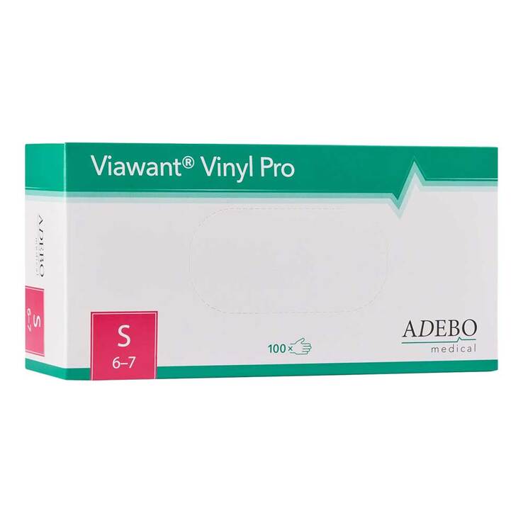 Viawant Handschuhe Vinyl Pro puderfrei Größe S, 100 St