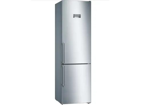 Bosch Serie | 4 KGN397IEQ - Køleskab/fryser - bund-fryser - bredde: 60 cm - dybde: 66 cm - højde: 203 cm - 368 liter - Klasse E - rustfrit stål