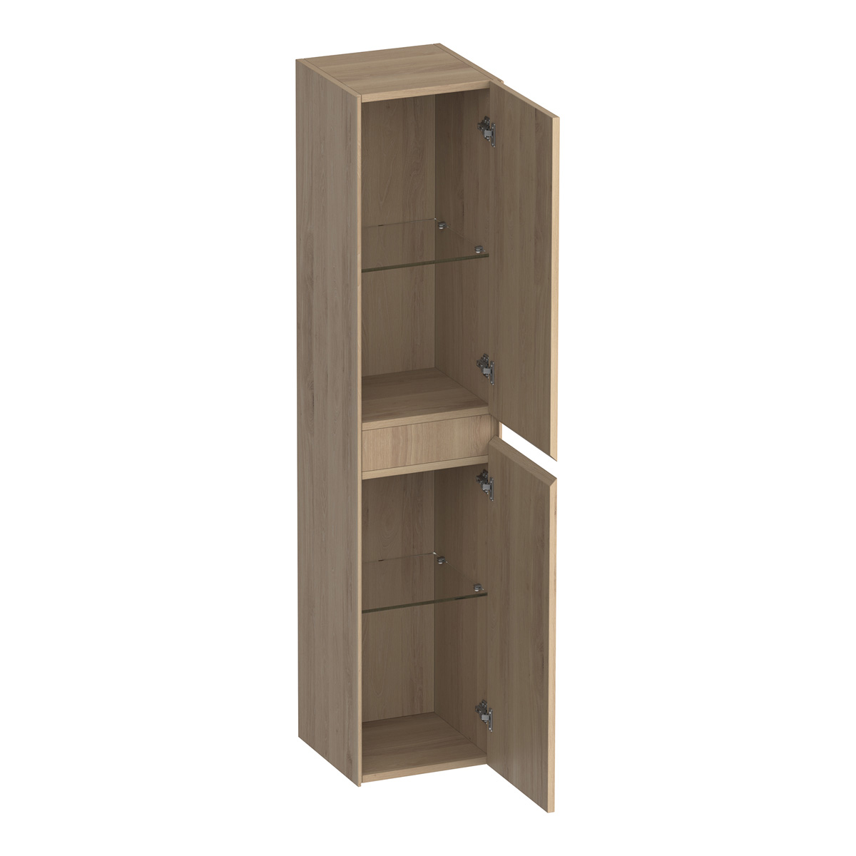 Brauer Inspire kolomkast 160cm links- of rechtsdraaiend lamellen eiken naturel