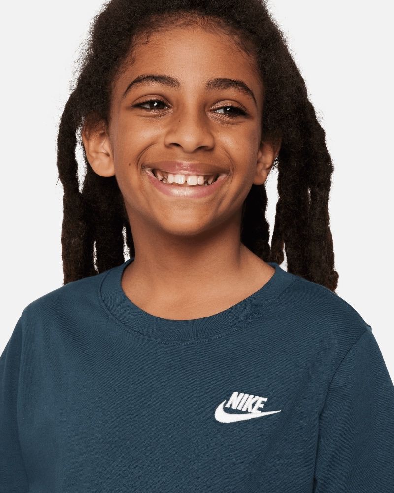 T-shirt Nike Sportswear Bleu Cendré pour enfant
