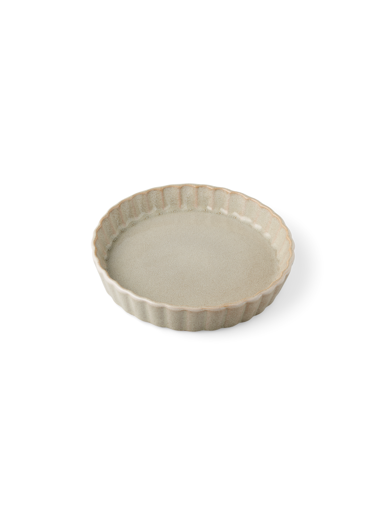 Tærtefad | Stentøj. Ø18,5 cm. | Yellow Ochre