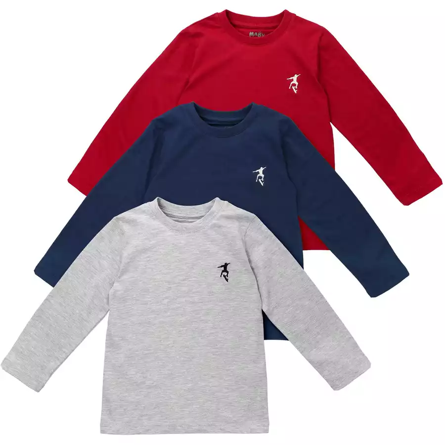 Baby Sweets 3tlg Set Skater blau rot grau