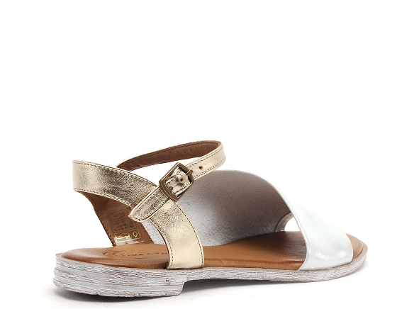 Lune et l autre nu pieds plats femme sandra blanc