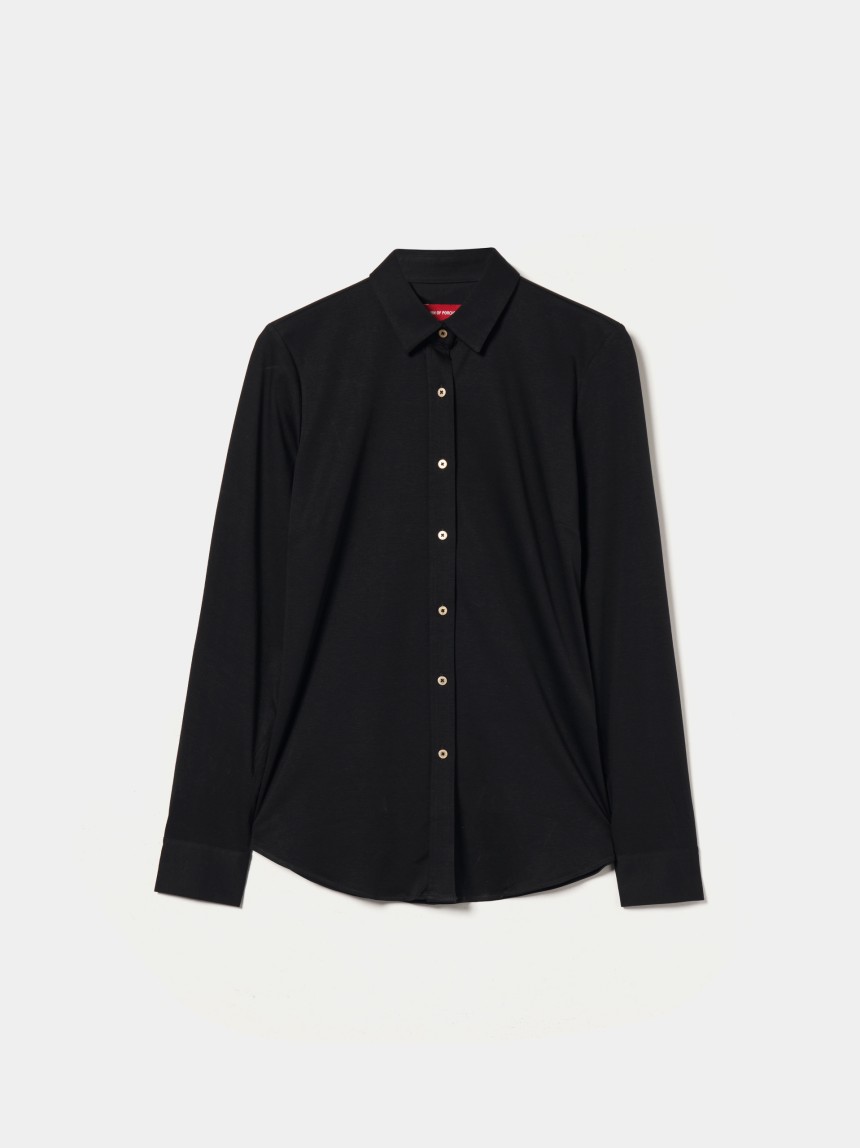 Camisa de malha de algodão