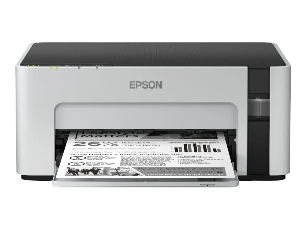 Epson EcoTank ET-M1120 - Printer - S/H - blækprinter - kan genopfyldes - A4/Legal - 1440 x 720 dpi - op til 15 spm - kapacitet: 150 ark - USB 2.0