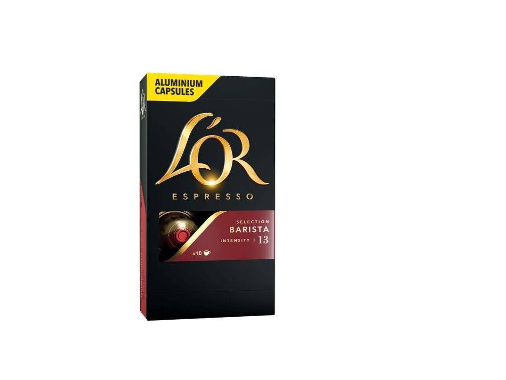 CÁPSULAS L'OR ESPRESSO COMPATÍVEL NESPRESSO CAFÉ BARISTA INTENSIDADE 13 10UN