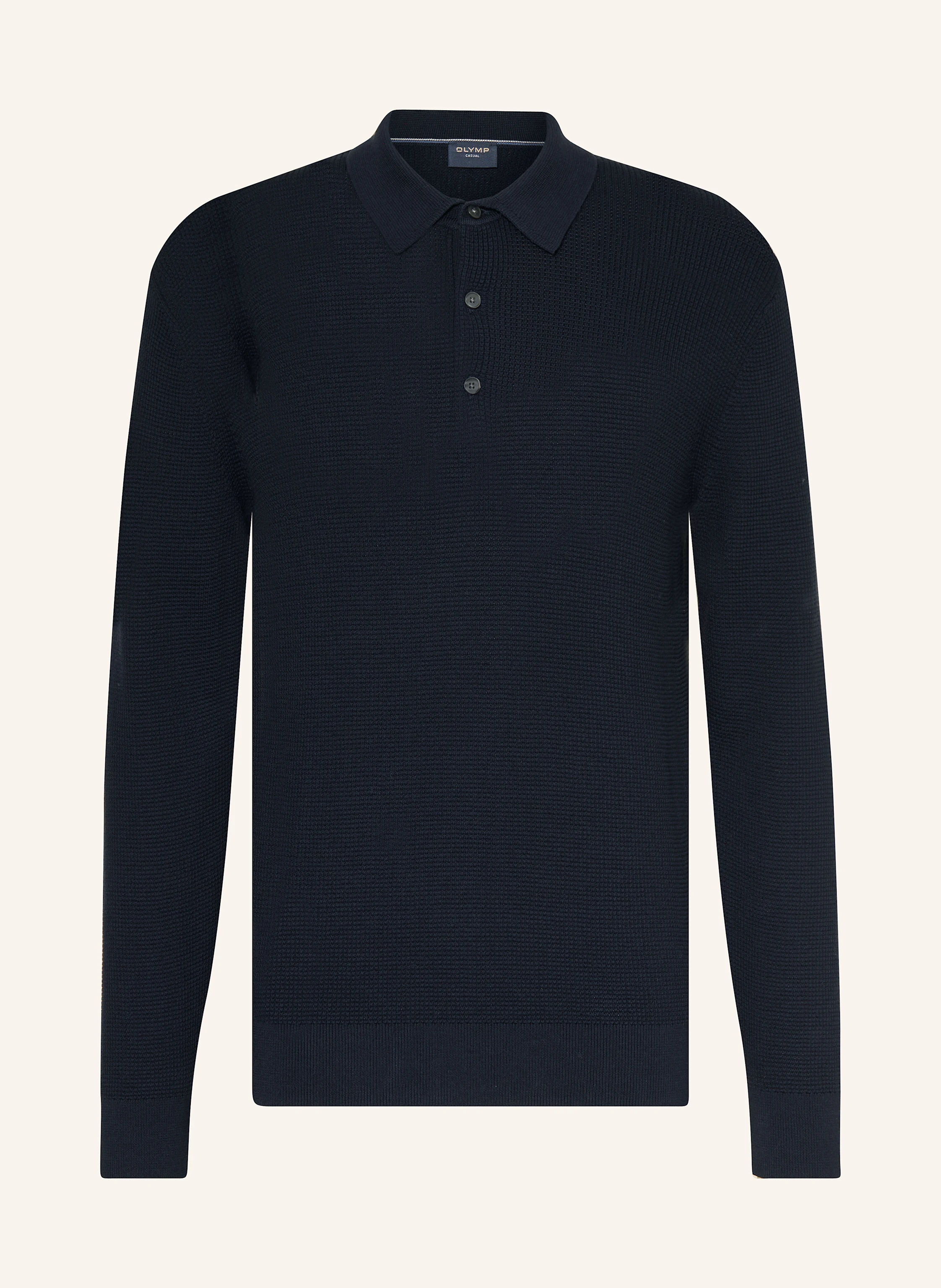 OLYMP Strick-Poloshirt