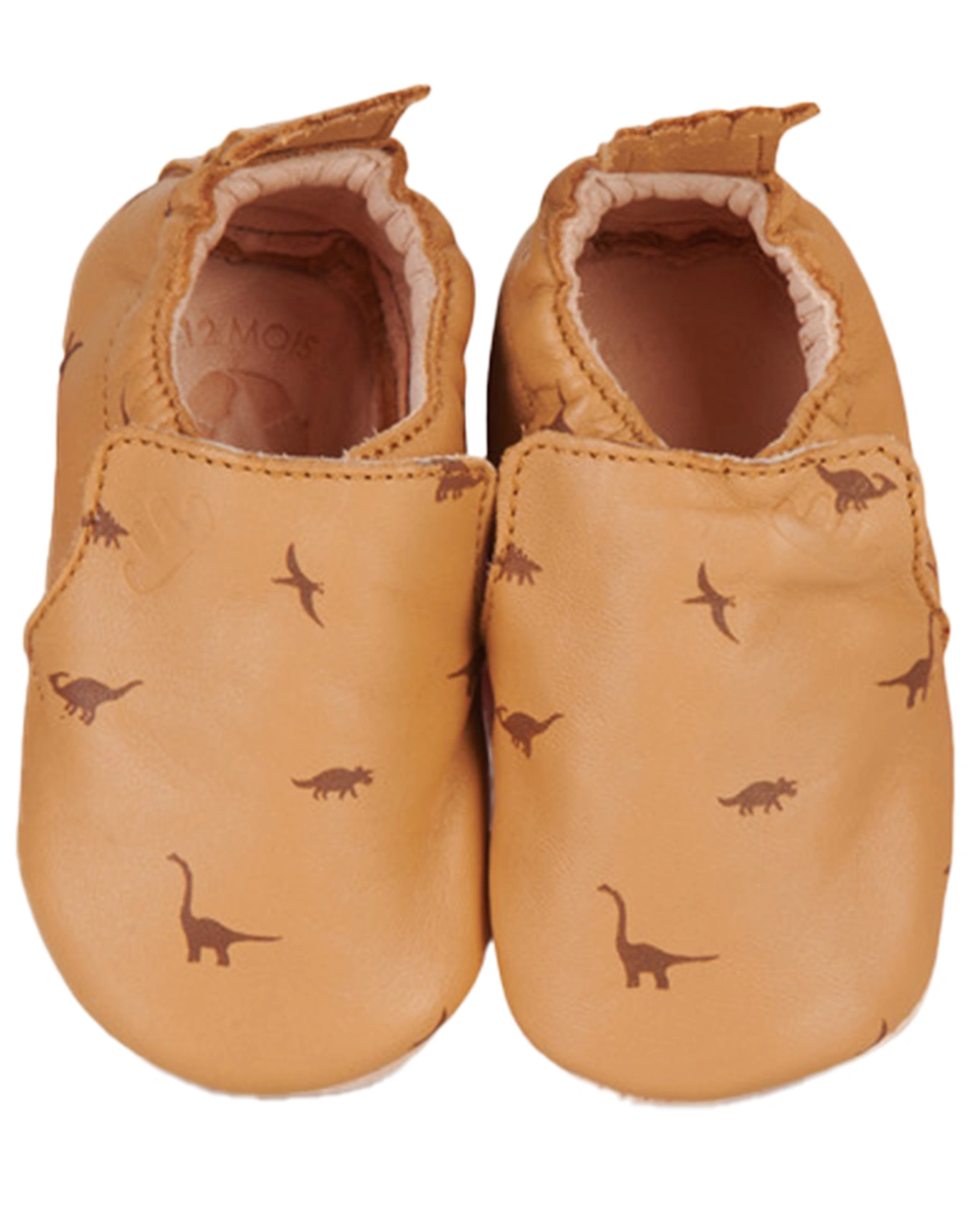 Krabbelschuhe MY BLUMOO DINO in braun