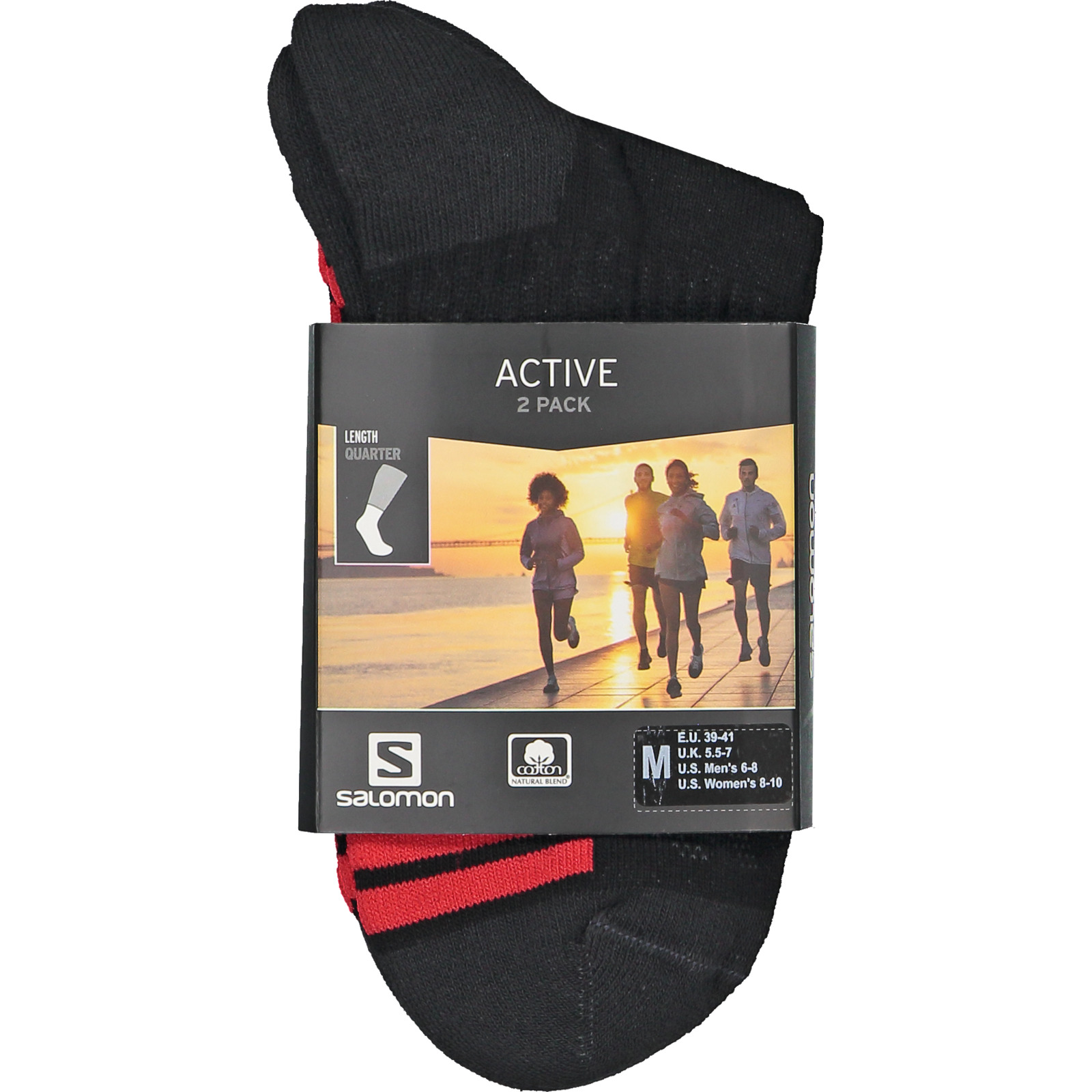 Salomon Wsocken 2er Erw., 45-47, schwarz