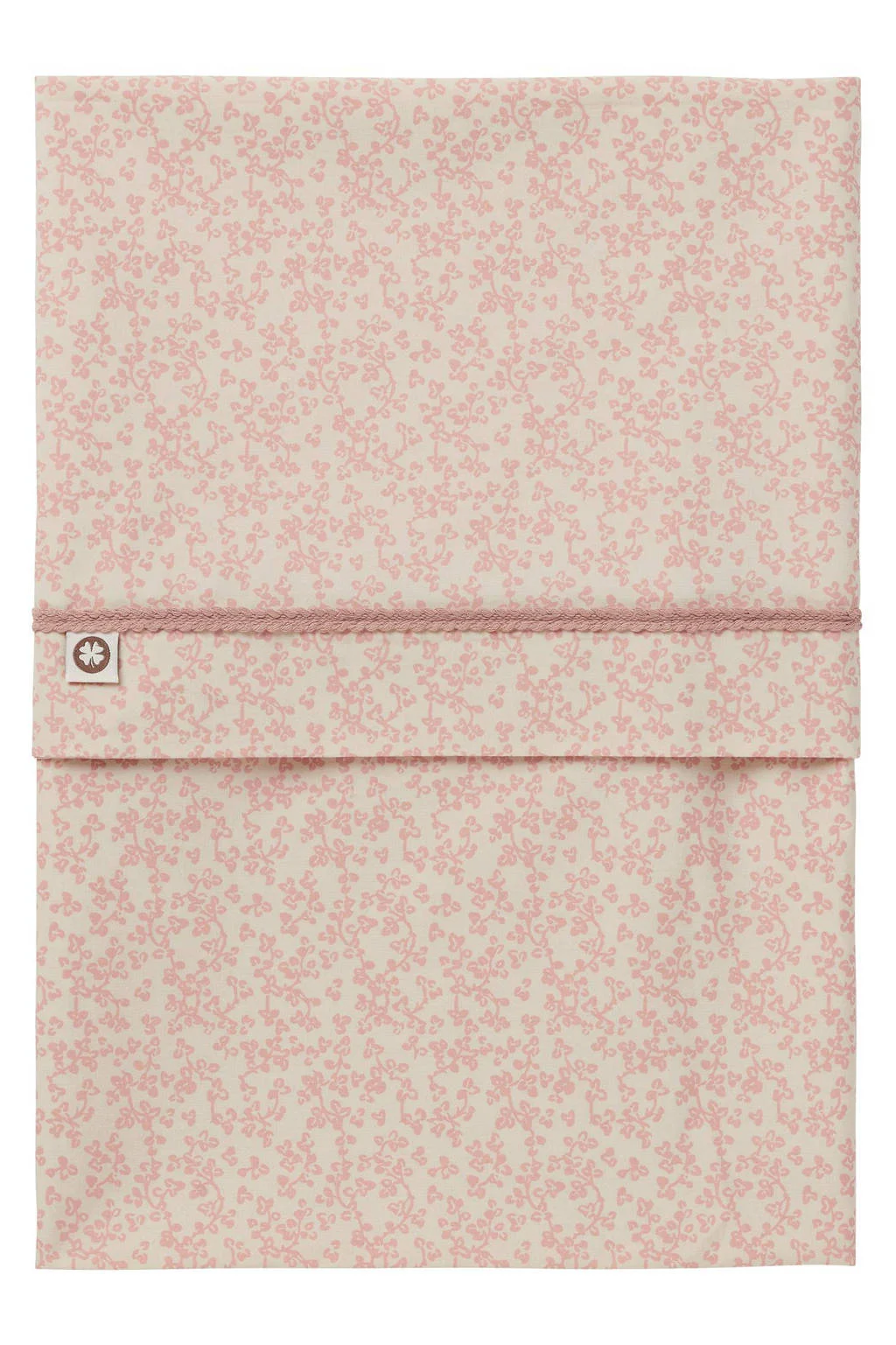 Botanical poplin reversible ledikantlaken Misty Rose