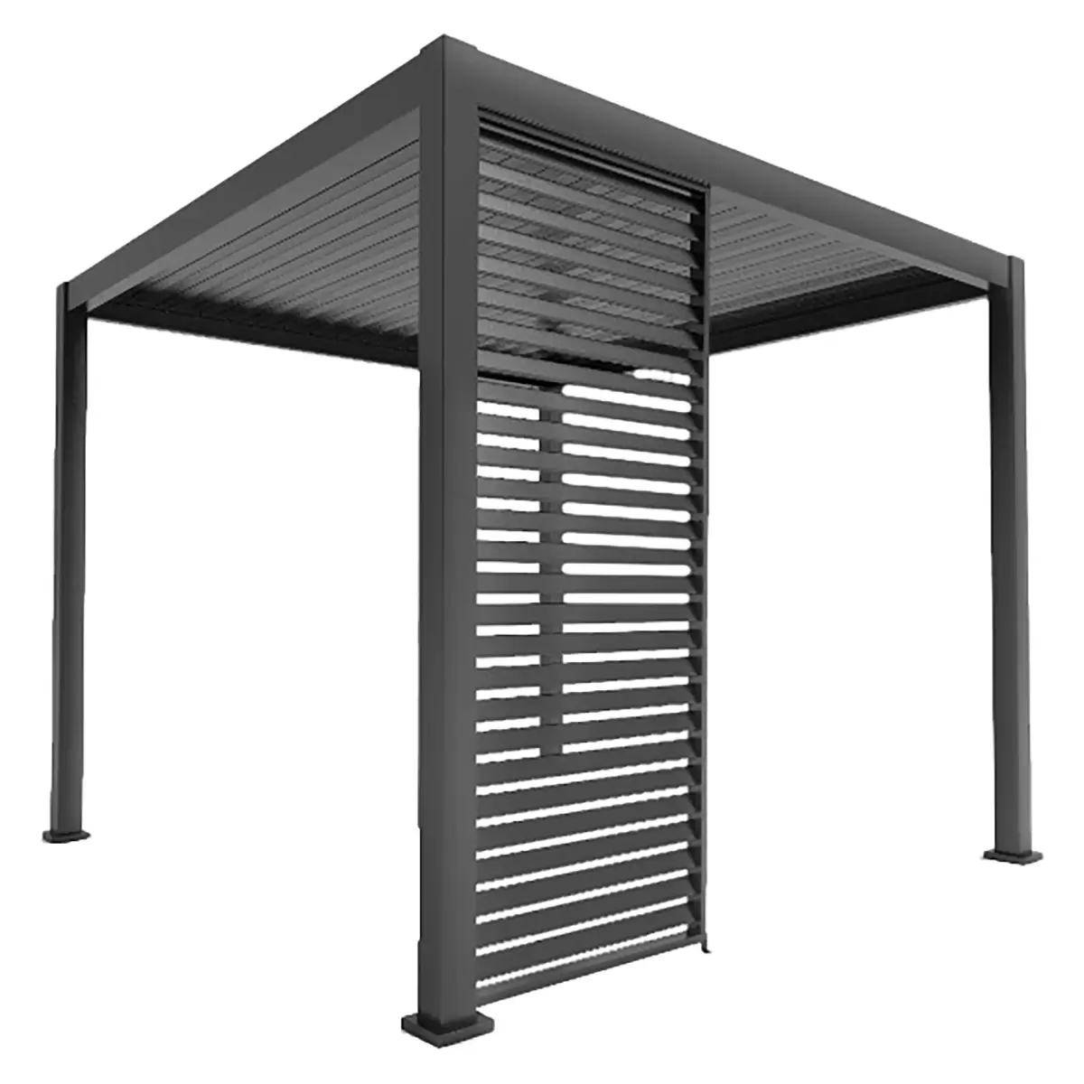 Pavillon Classic Seitenteil Deluxe 123 cm anthrazit Anthrazit