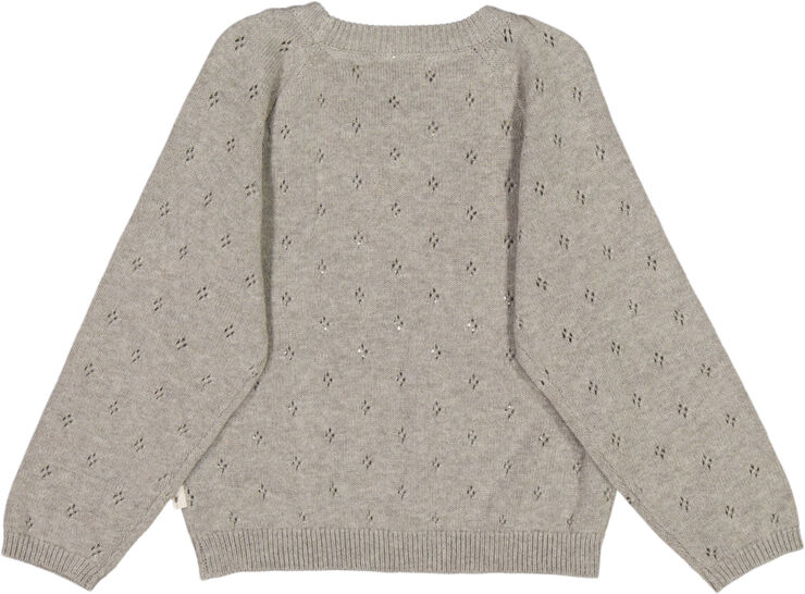 Wheat Strik Pullover Mira Warm grey melange