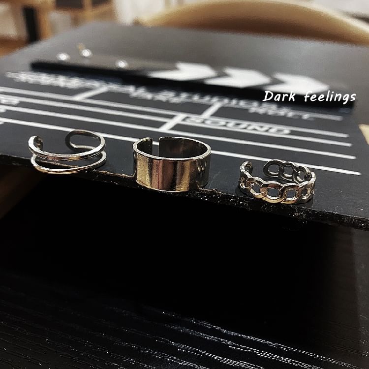 Porstina - Set van 3: Open Ring