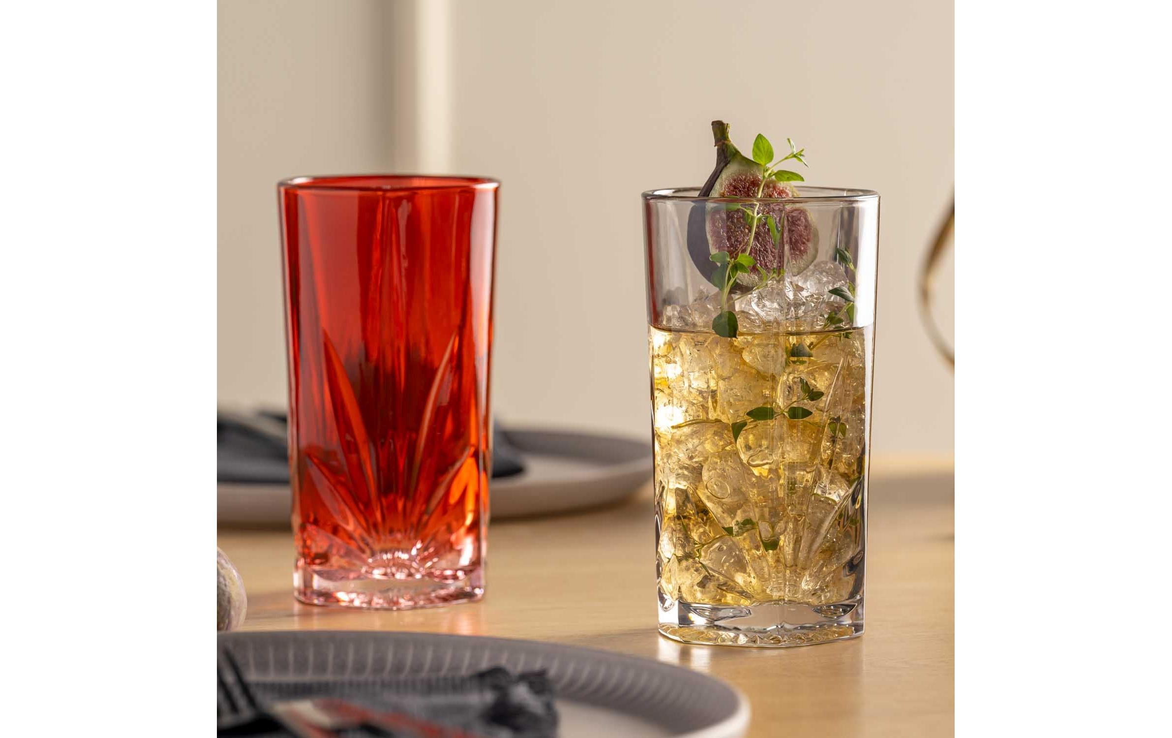 Longdrinkglas Capri 530 ml, 4 Stück, GrauLongdrinkgläser Set