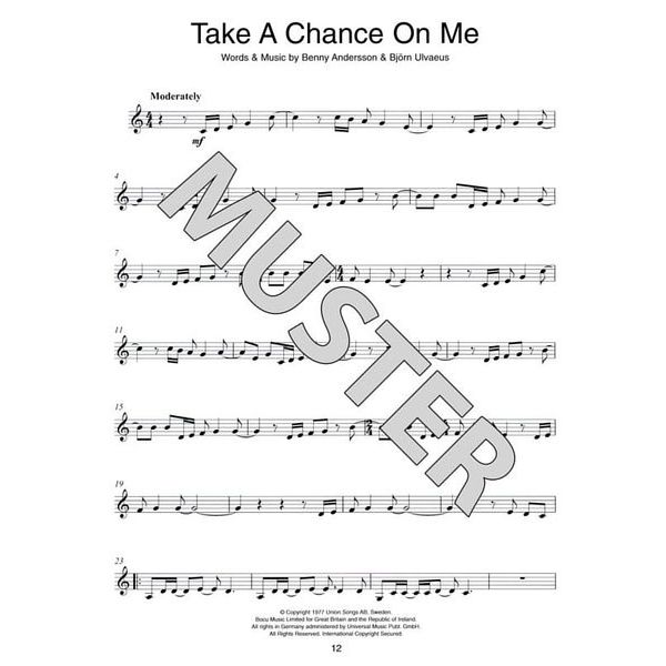 Wise Publications ABBA Gold for Clarinet