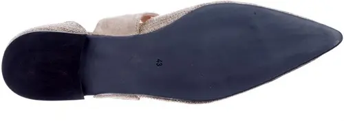 Babouche G-Binny-84 280 maat 43 ballerina taupe Calandschoen