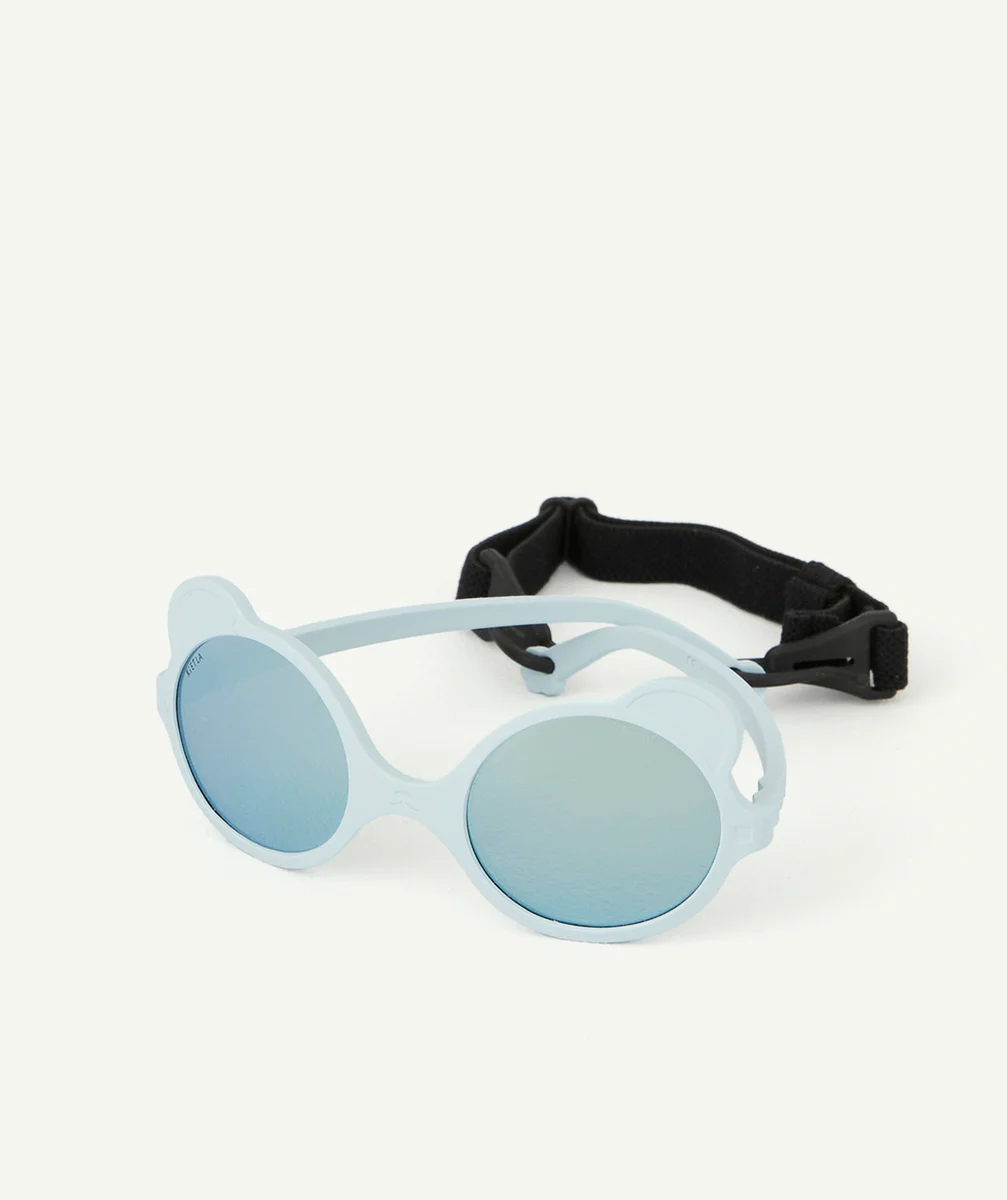 KIETLALUNETTES DE SOLEIL OURSON BLEUES ET SOUPLES 0-12 MOIS