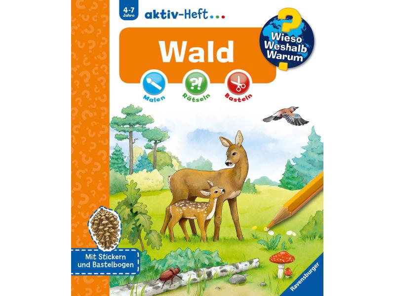 Ravensburger Kinder-Sachbuch WWW aktiv-Heft Wald Kompaktes Sachwissen für Tier- und Naturfreunde