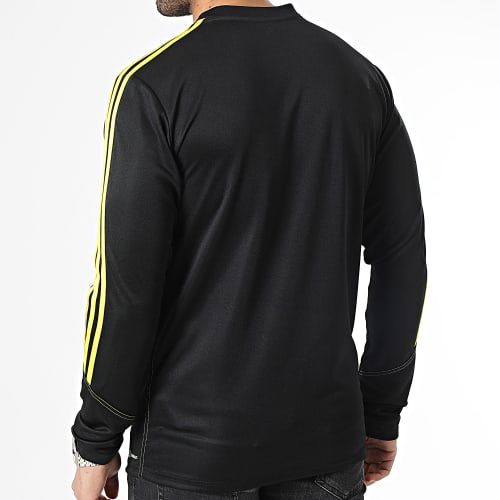 Tee Shirt Manches Longues A Bandes Tiro 23 IC1579 Noir