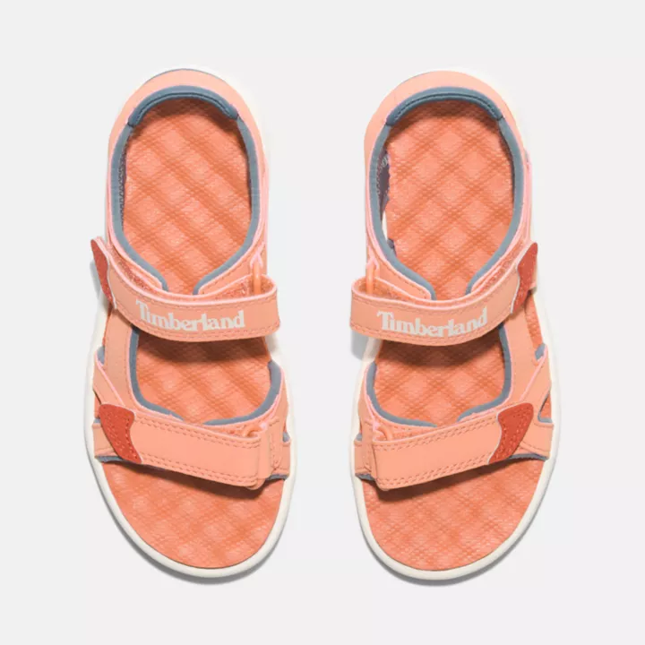 Sandales à double bride Perkins Row junior en orange clair