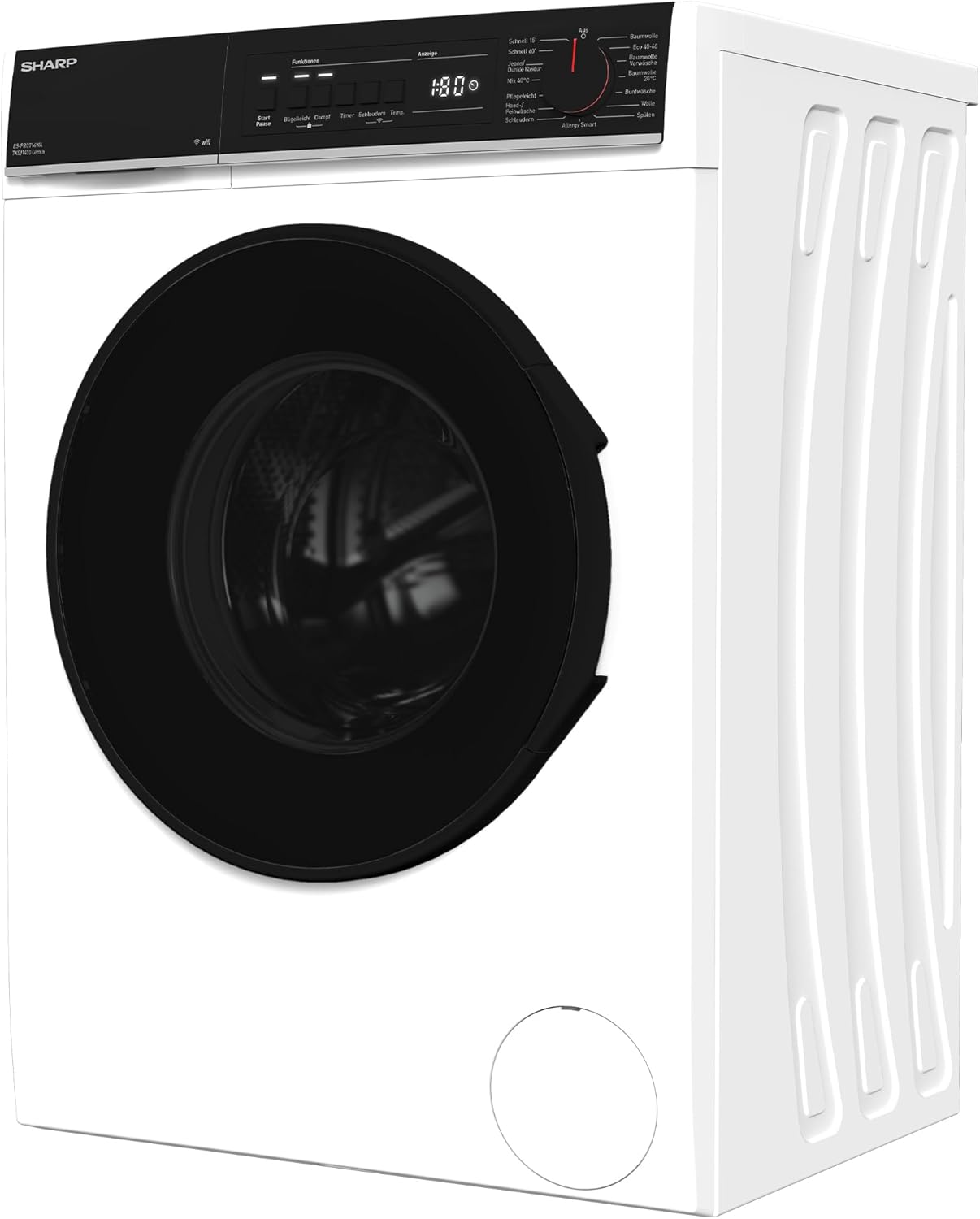 SHARP ES-PRO714WA-DE Waschmaschine Frontlader, 7 kg, 1400 U/min, Aquastop, WIFI, Dampftechnologie