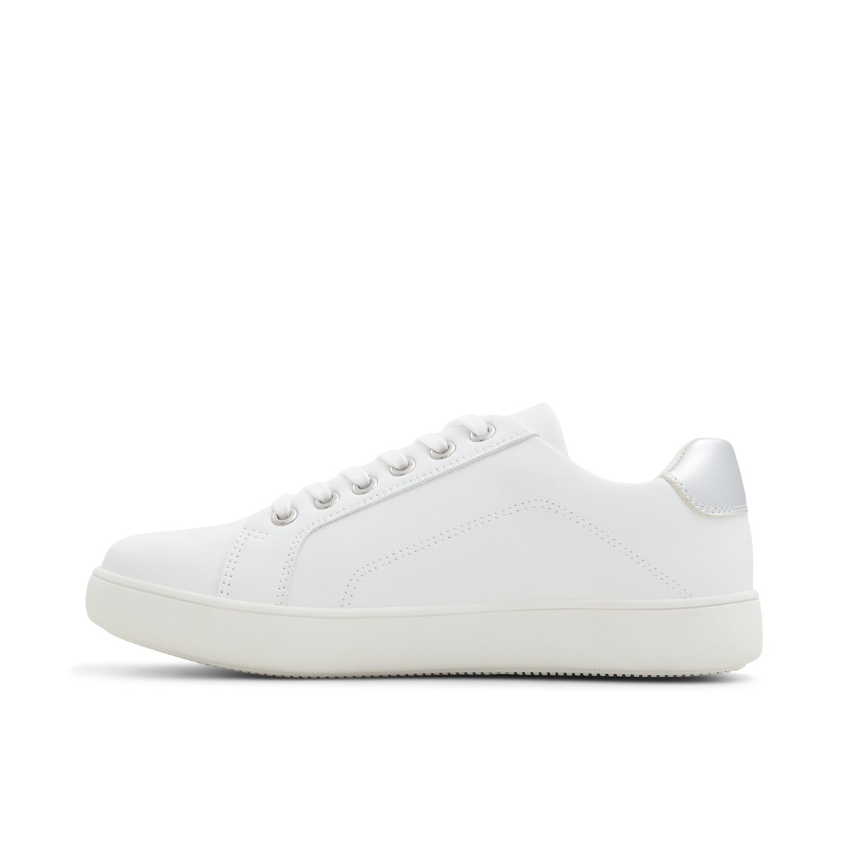 SOLEMATE-Monoun-Baskets - Talon plat - Blanc